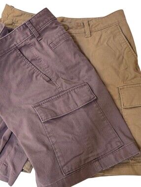 Old Navy Men’s Size 34 Lived-In Straight Cargo Shorts